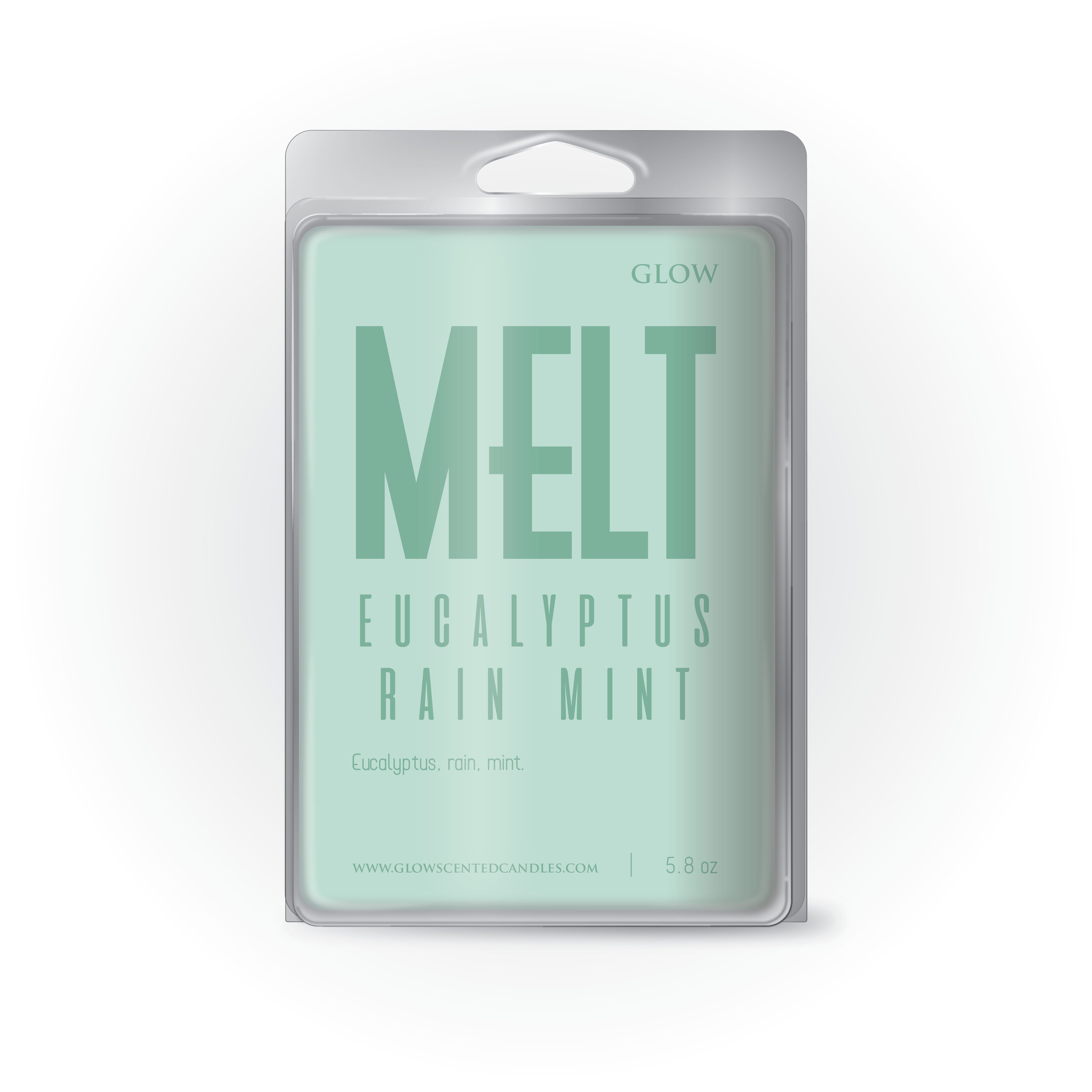 Eucalyptus Rain Mint Large Wax Melts 6 cubes