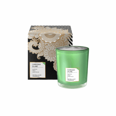 Gardenia & Lime <br> Boxed Candle