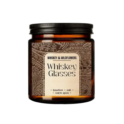 Whiskey Glasses W&W Candle