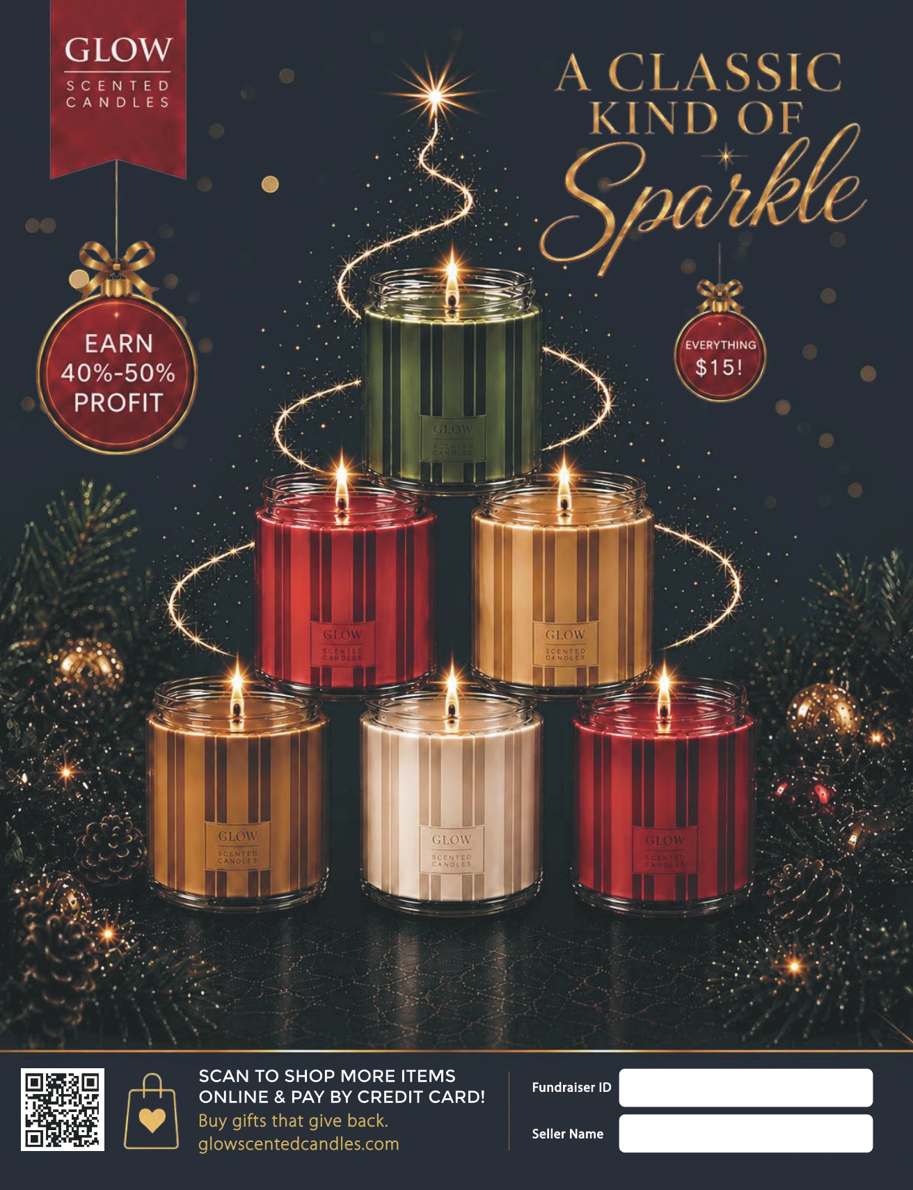 A Classic Kind of Sparkle- 15 Classic candles $15 each